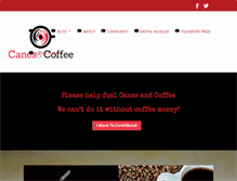 Tablet Screenshot of canesandcoffee.com